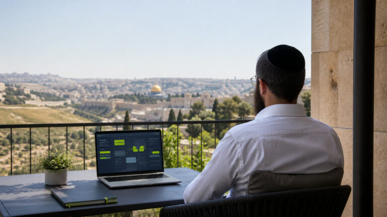 בעל עסק חרדי מול מערכת עסקית שפועלת באופן מסודר גם בחופשה